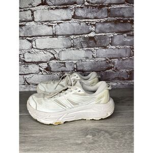 Hoka One Vibram Mafate Speed 2 White Synthetic Running Shoes Women 38EU/6.5M US